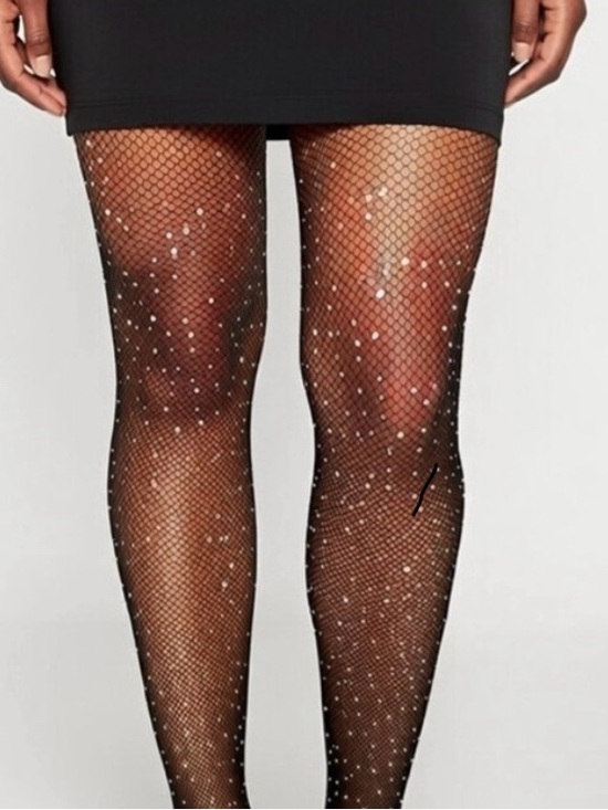 Vebzin Accessories - NWOT Vebzin Rhinestone Fishnet Stockings Sz 3XL Plus